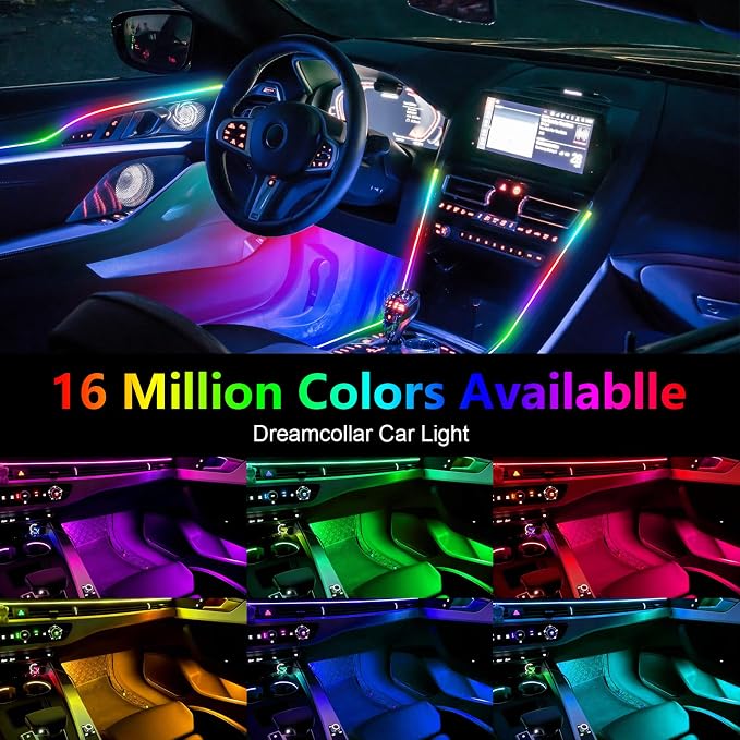 WEBUPAR Dreamcolor Acrylic Interior Lights, 10 in 1 LED Strip Lights - Image 4