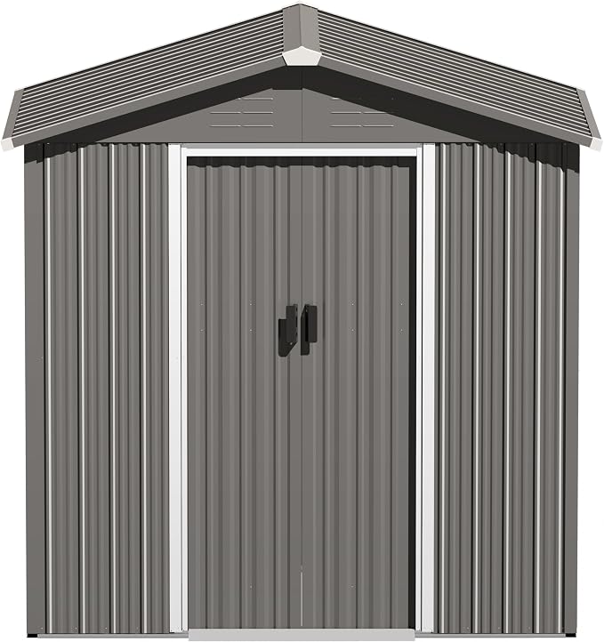 Nuu Garden 6 x 4 FT Outdoor Storage Shed - Image 9
