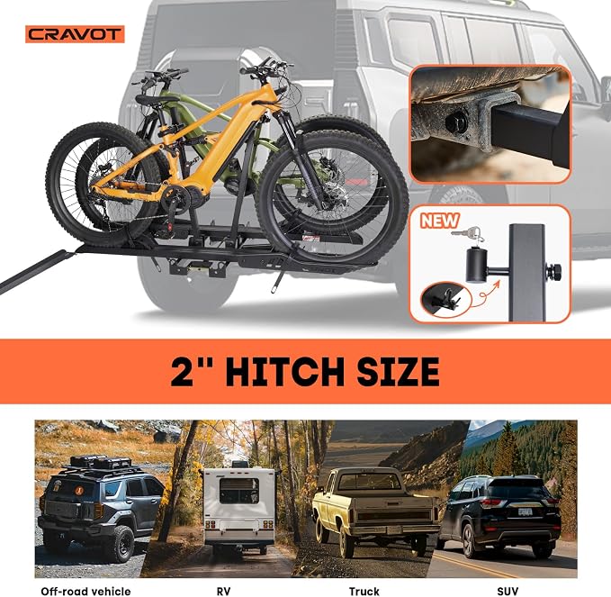CyberRack S2 Ebike Rack, 300 lbs Capacity Foldable Bike Racks - Image 7