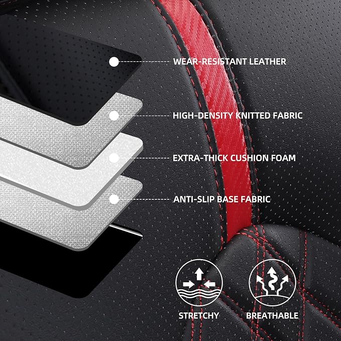 Custom Fit Camry Seat Covers for Toyota Camry LE, SE Nightshade 2018-2024 Full - Image 4