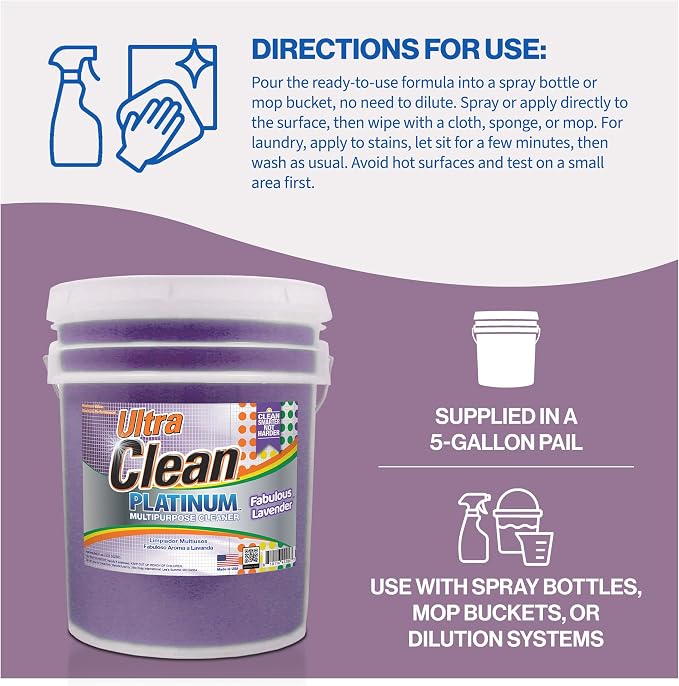 Ultra Clean Platinum Multipurpose Cleaner, Non-Abrasive and Bleach-Free - Image 5