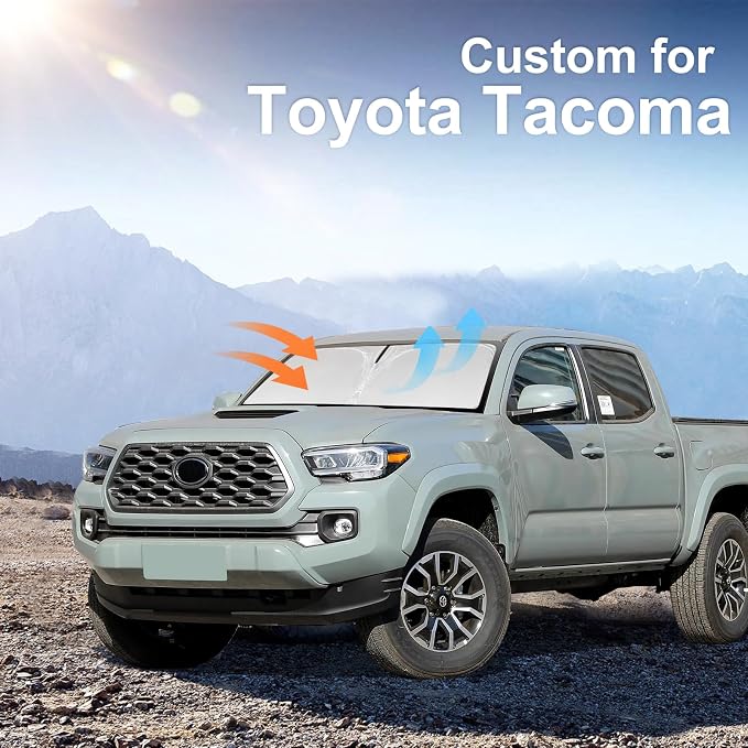 for Toyota Tacoma 2016-2023 2024 2025 2026 Sun Shade Sunshade Windshield Cover - Image 2