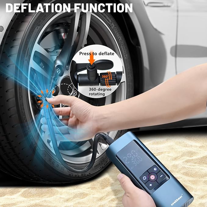 Tire Inflator Portable Air Compressor: Cordless Air Pump - Image 5
