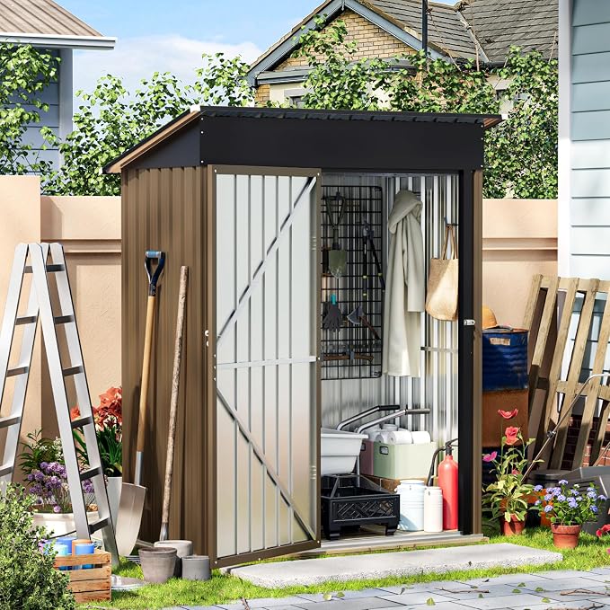 5X3FT Outdoor Steel Storage Shed - Image 7