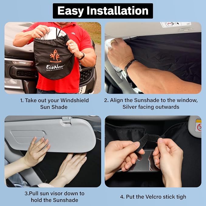 EcoNour Windshield Sunshade Compatible - Image 6
