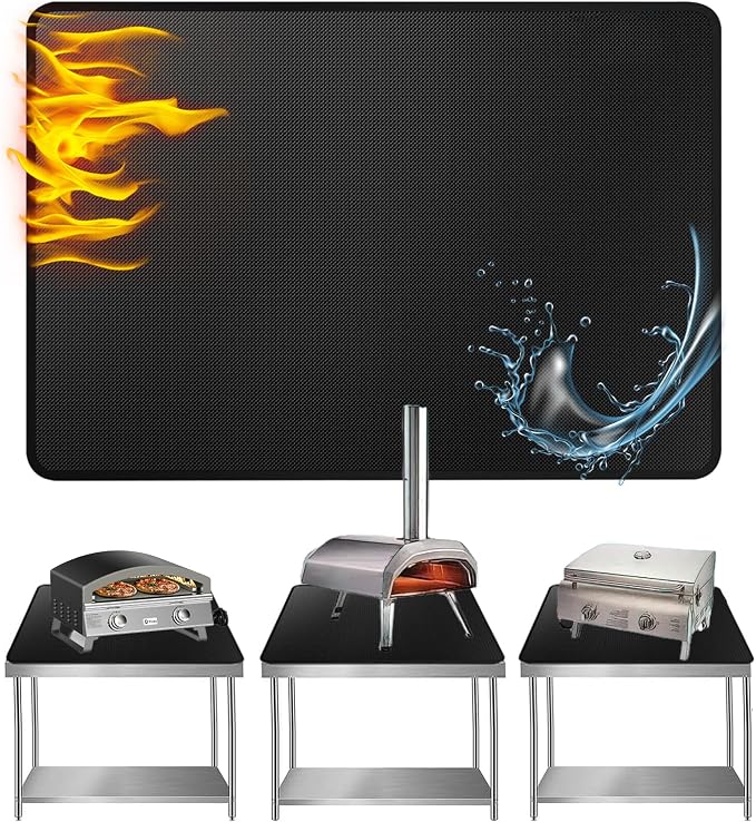 Heat Resistant Grill Mat, 24 x 36 inches Double-sided fireproof and waterproof by Unknown