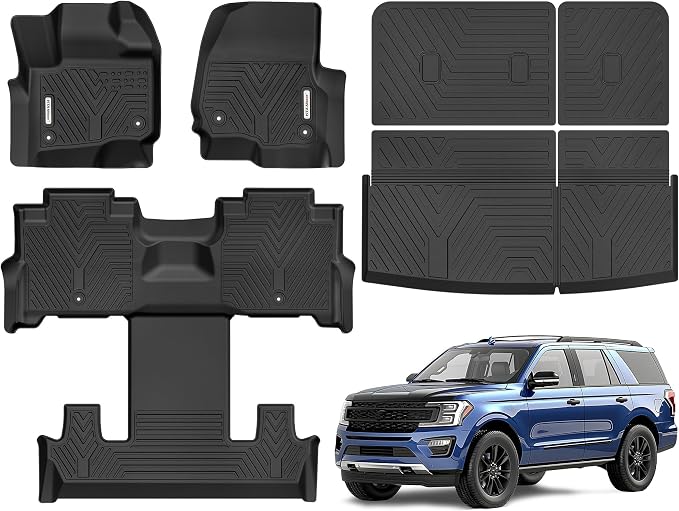 YITAMOTOR Floor Mats Fit for 2018-2025 Ford Expedition 7-Seater（Not Fit for by YITAMOTOR