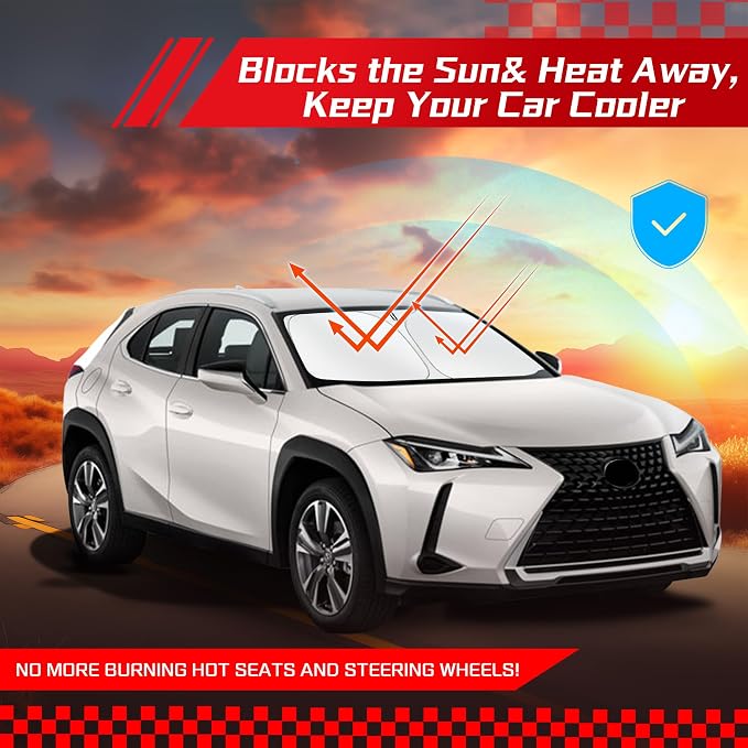 ARISMOTOR Windshield Sun Shade for Le-xus UX UX200 UX250h UX260h UX300h UX300e - Image 7
