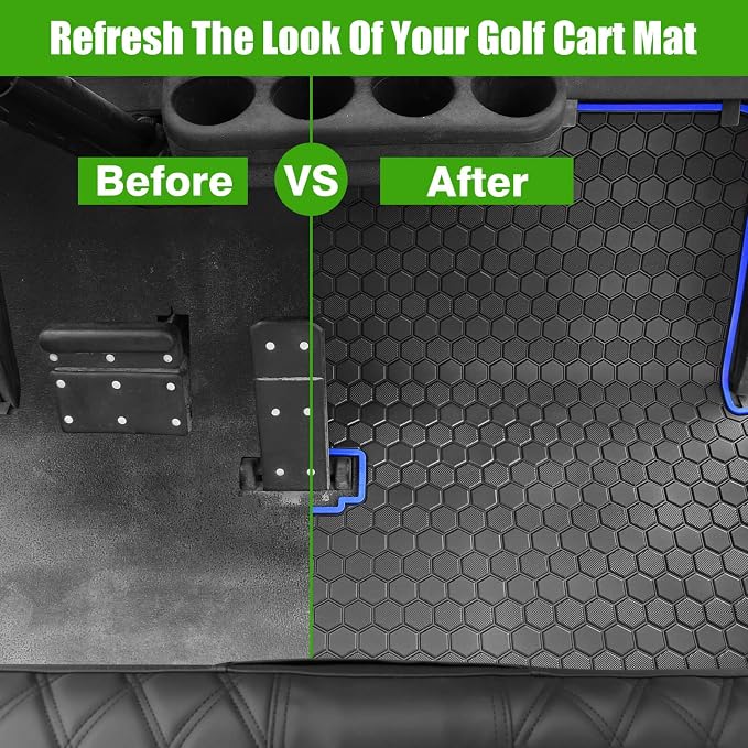 EZGO TXT Golf Cart Full Coverage Floor Liner Mat, fits EZGO TXT, Express S4 - Image 6