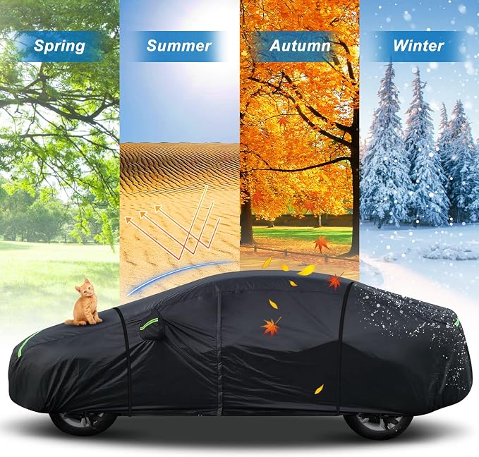 for Mercedes Benz S Car Cover Waterproof All Weather Heavy Duty Protection - Image 6