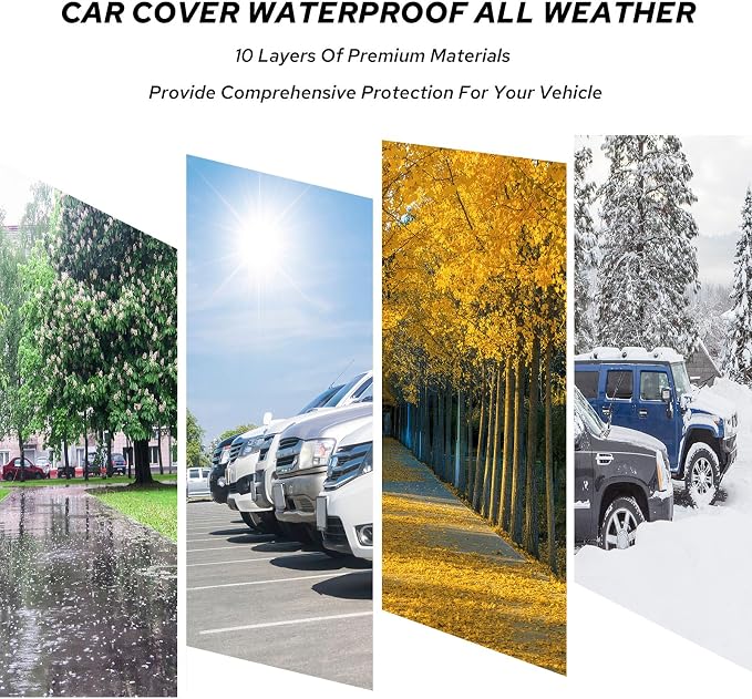10-Layer for Toyota Corolla Car Cover Waterproof All Weather for Automobiles - Image 6