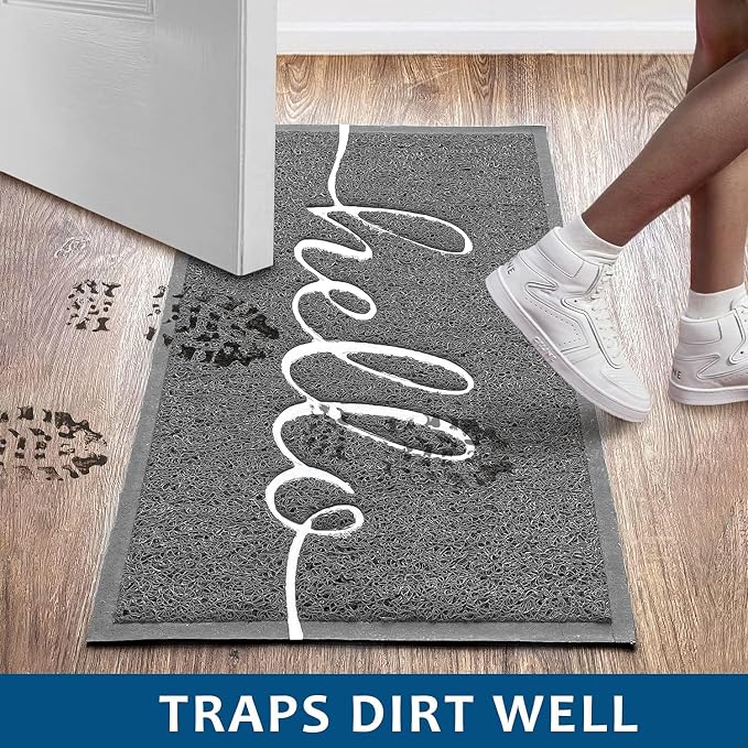 EARTHALL Funny Hello Mats Outdoor/Indoor, Front Door Mat Outside Entrance - Image 3