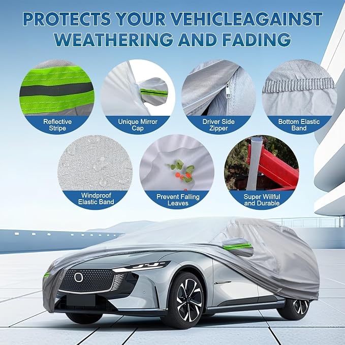 KEYOOG Full Car Cover Is All-weather Waterproof 6-layer, Universal In All - Image 4