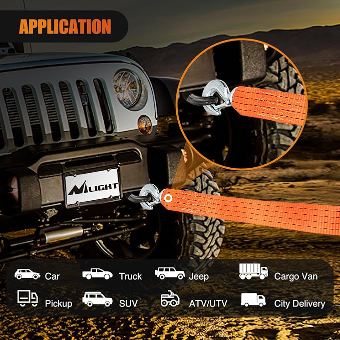 Nilight Tow Strap Heavy Duty - Image 6