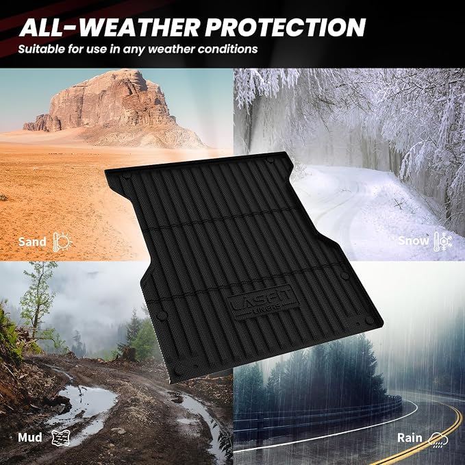 LASFIT Bed Mat for Toyota Tacoma 2024 2025 Truck Bed, All Weather 6 ft Car Bed - Image 5