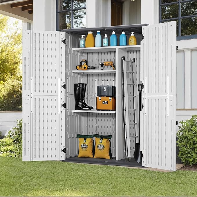 Macrout 50 Cu.Ft Plastic Outdoor Storage Cabinet - Image 2