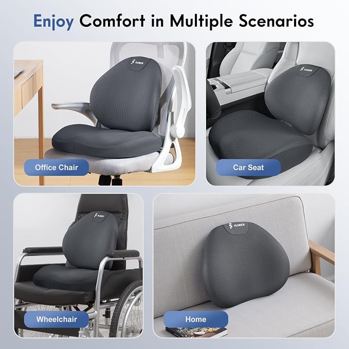 FLORICH Seat Cushion and Lumbar Support Pillow - Image 6