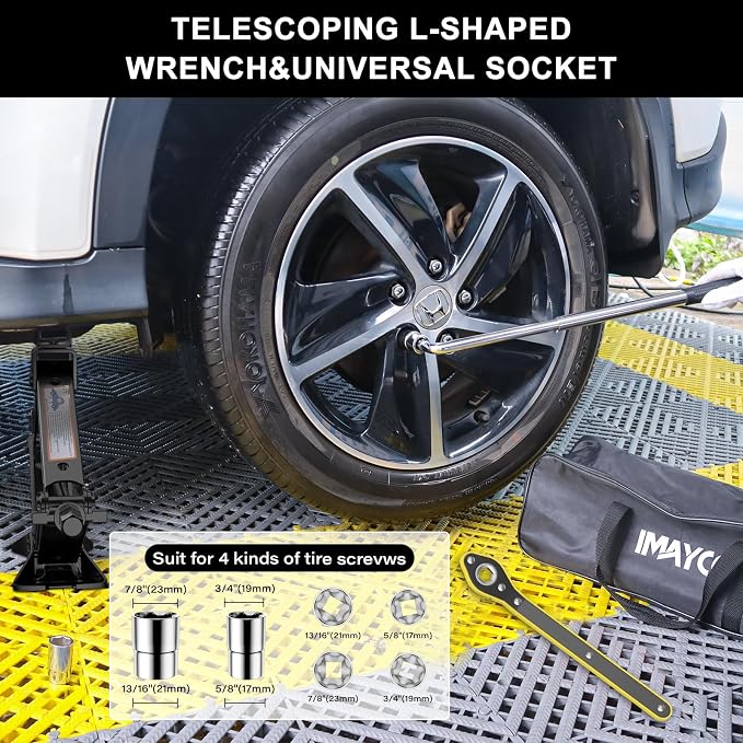 IMAYCC Car Jack Kit, Scissor Jack - Image 6