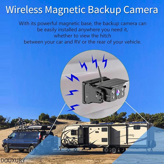 Wireless Backup Camera Solar Magnetic - Image 3