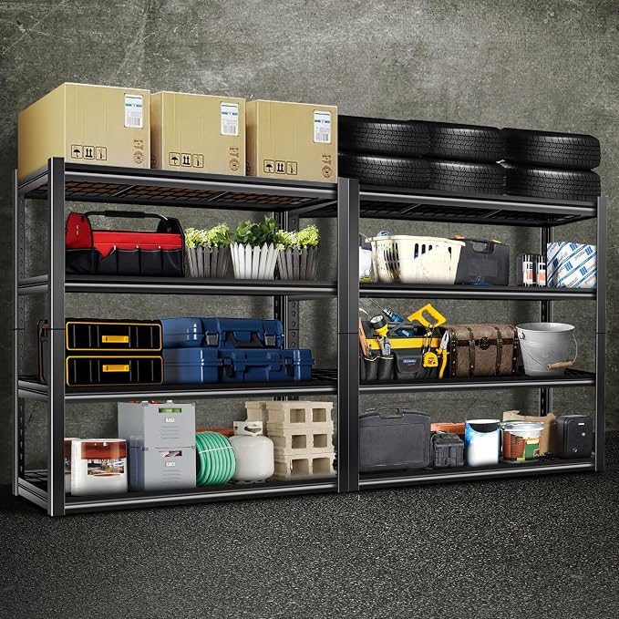 BILT HARD 46" W x 24" D x 72" H Heavy Duty Garage Shelving, 4-Tier Industrial - Image 2