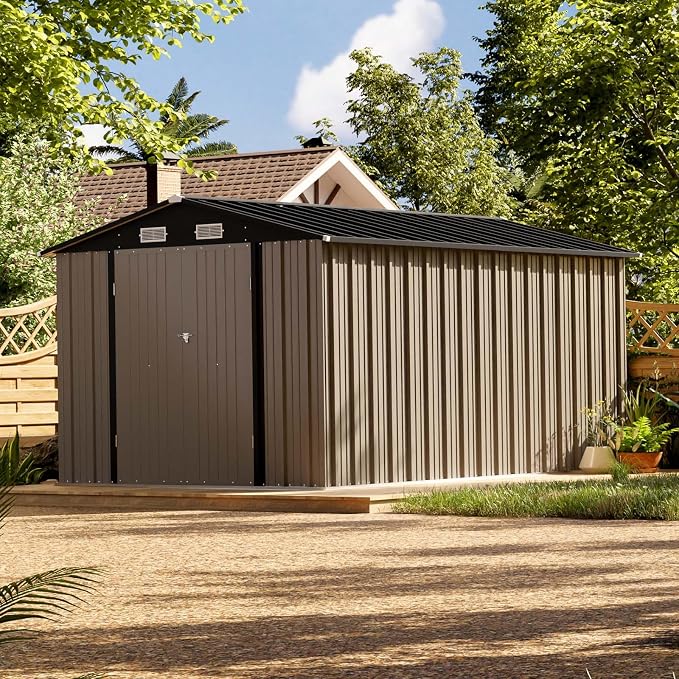 Patiowell 8 x 12 FT Metal Storage Shed by Patiowell