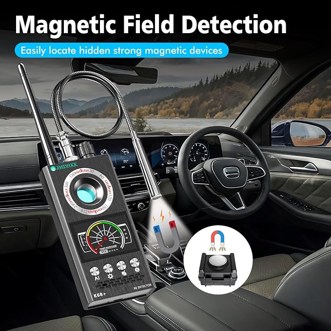 JMDHKK Hidden Camera Detector & Bug Detector – Magnetic Tracker & Wireless - Image 5