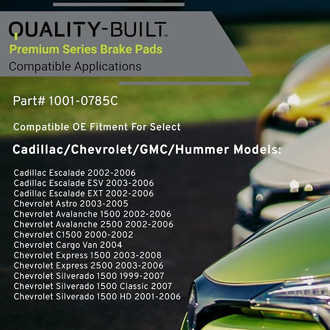 Premium Ceramic Front Brake Pads Compatible - Image 3