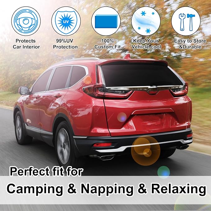 TINGLU Window Shades for Honda CR-V CRV 2017-2022 Accessories Car Side Full - Image 6
