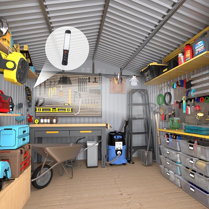 10x12 FT Outdoor Storage Shed, Metal Garden Shed - Image 6
