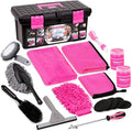 THINKWORK Pink Car Detailing Cleaning Kit, Car Wash Kit, Car Accessories by THINKWORK