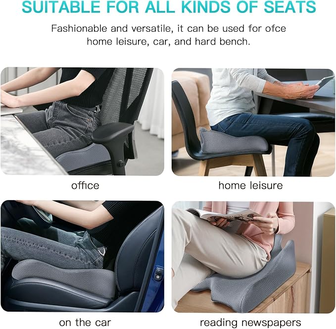 Benazcap Memory Seat Cushion for Office Chair Sciatica & Back Pain Relief - Image 7