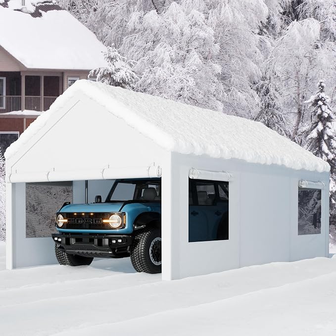 Walsunny Carport, 12x20ft Heavy Duty Carport Canopy - Image 7