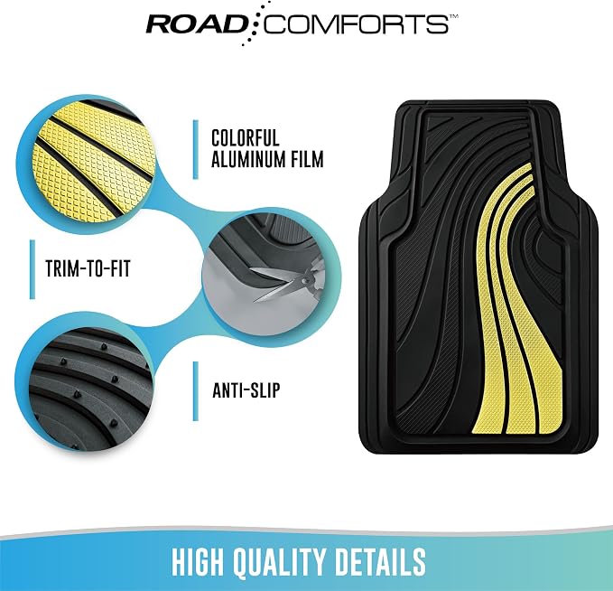 Road Comforts Car Floor Mats Full Set – Front & Rear Car Floor Mats - Image 7