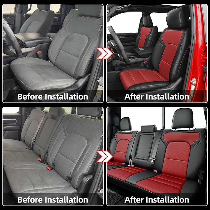 AOMSAZTO Seat Covers for Ram 2500: 2019 2020 2021 2022 2023 2024 2025 Custom - Image 6