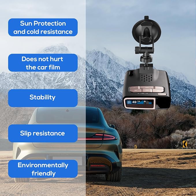 Super Radar Detector Mount, Super Car Windshield, Dashboard Suction Cup Bracket - Image 6