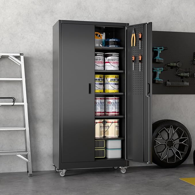 71" H×32" W×16" D Garage Storage Cabinet - Image 9