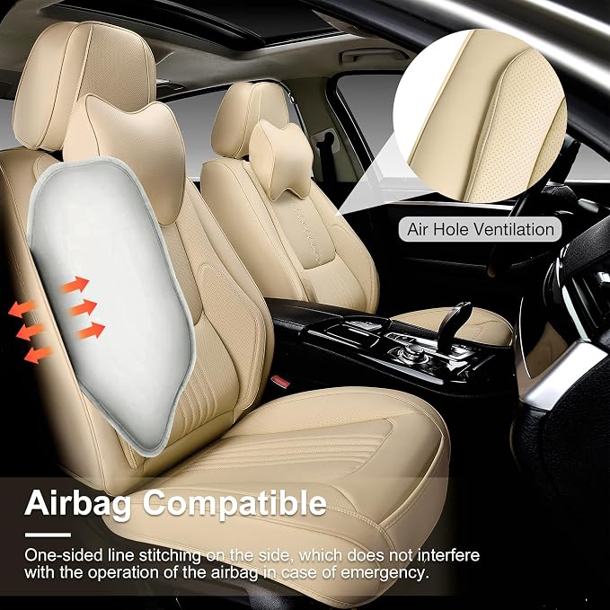 Car Seat Covers Full Set, Front and Rear Seat Covers - Image 4