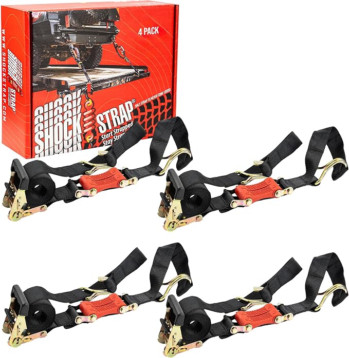 Ratchet Strap, 000 LB WLL / 6, 000 LB Break Strength by SHOCKSTRAP