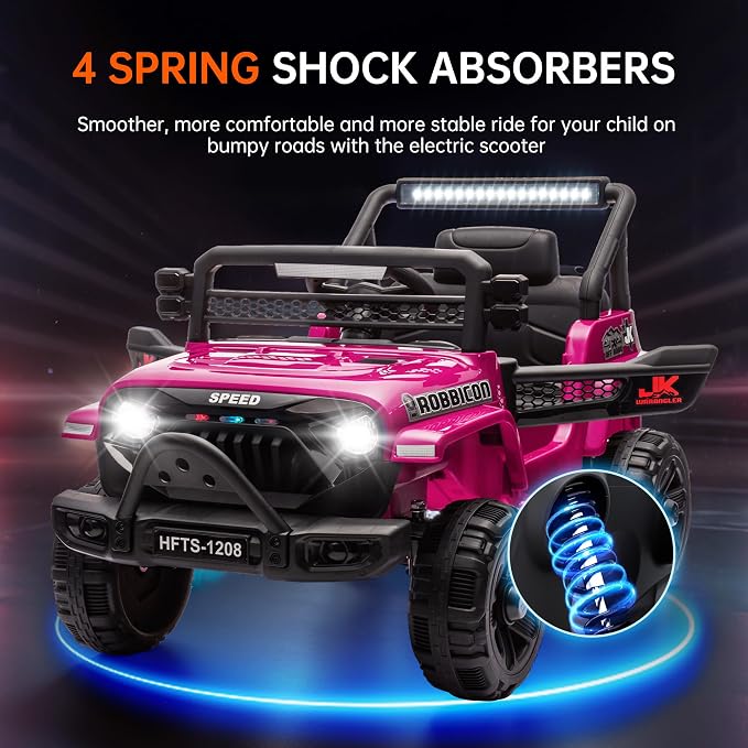 12V Ride on Electric Truck Car for Kids, 12V Kids Electric Vehicles w/Remote - Image 5