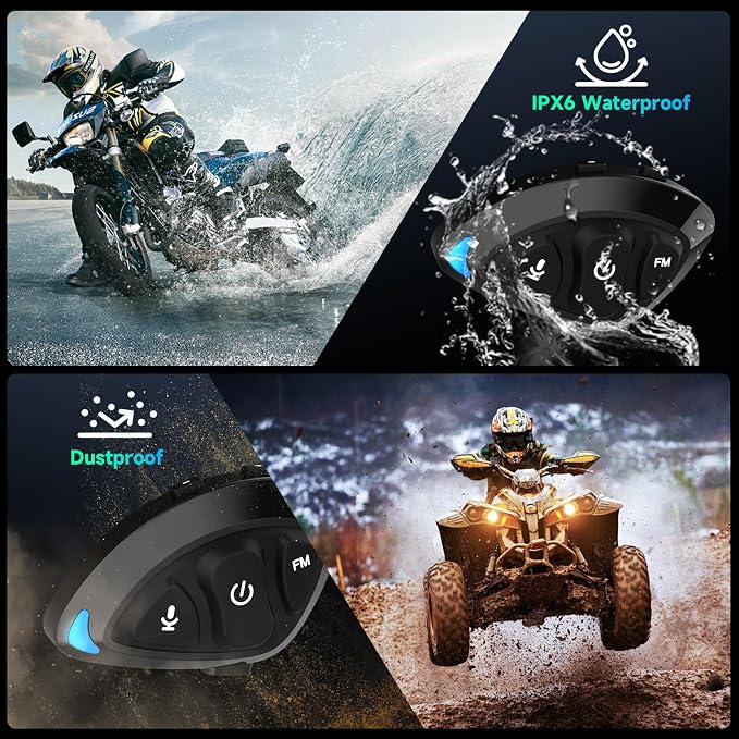 Moman Motorcycle Helmet Headset, RS-S Motorbike Helmet Speaker and Mic - Image 7