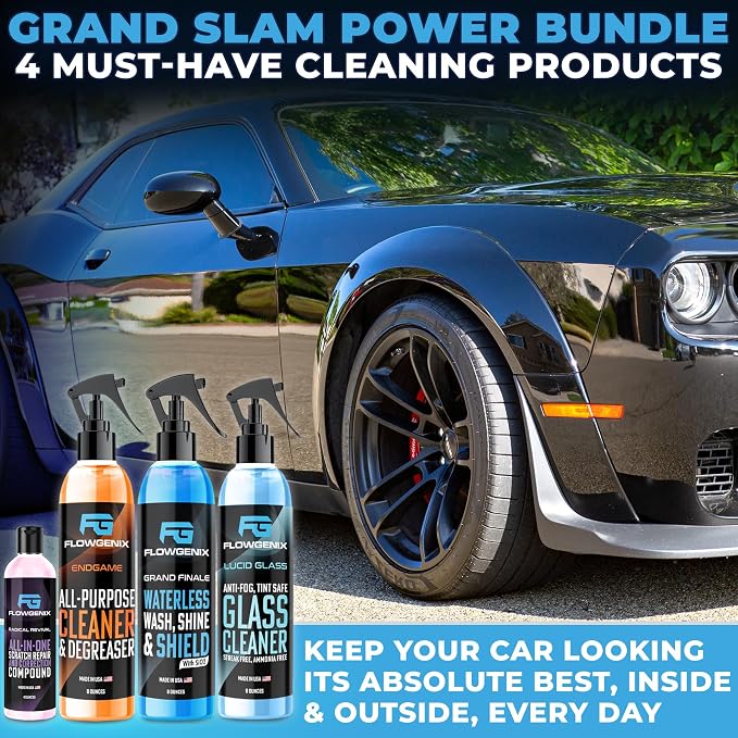 Grand Slam 4-Pack Includes Waterless Car Wash Spray + Instant Car Scratch - Image 2