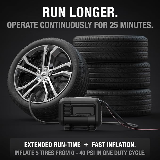 NOCO AIR10: UltraFast 10A Tire Inflator - 12V Portable Air Compressor Pump - Image 4
