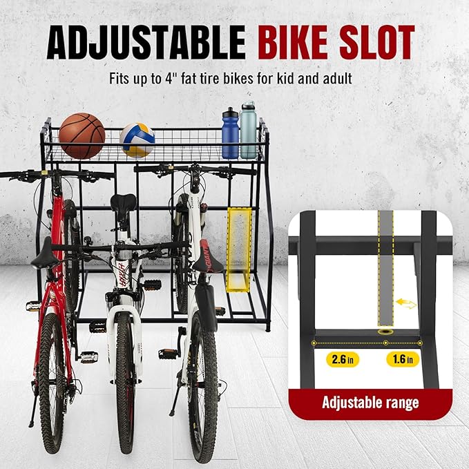HEALTH LINE PRODUCT 4 Bike Stand, Indoor Bike Storage, Bicycle Rack - Image 3