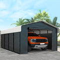 Real Relax 12x20ft Metal Carport, Heavy Duty Metal Carport Canopy Galvanized by RealRelax
