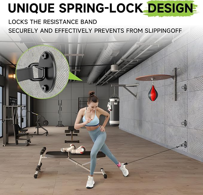 Resistance Band Wall Anchors System, Wall Mount Workout Anchors - Image 3