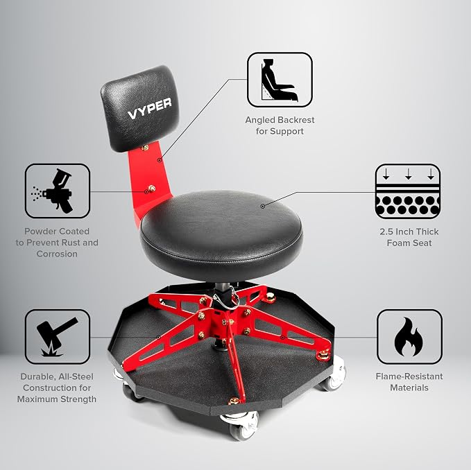 Vyper Robust Steel Sport Shop Chair - Image 8