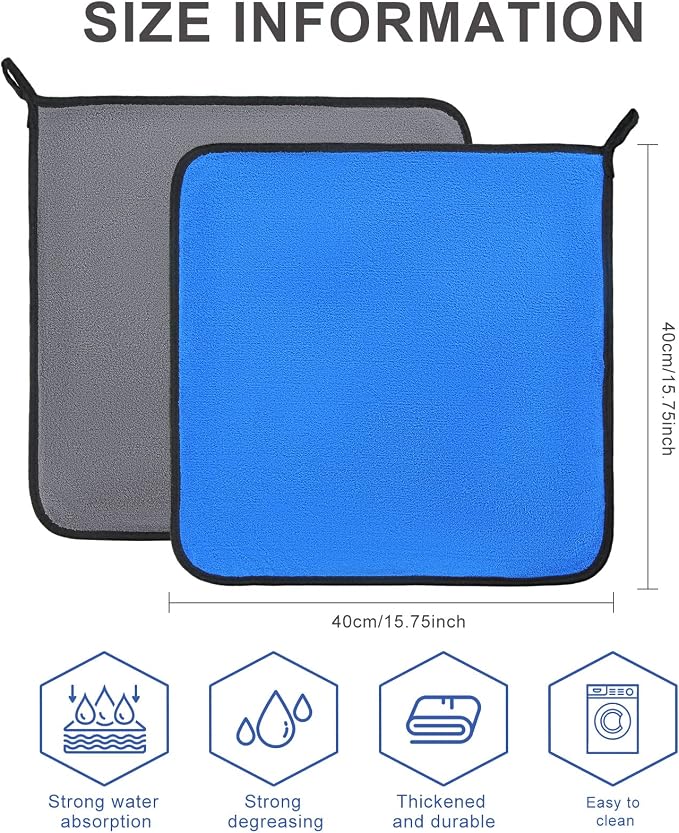 Nuenen 20 Count Microfiber Cleaning Towels - Image 4