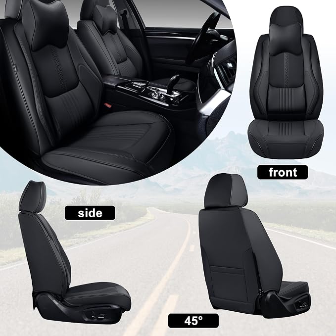Front Seat Covers, 2 Pieces Universal Seat Covers - Image 8