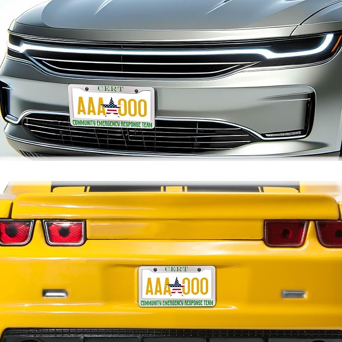 License Plate Frames Black Green Automotive Exterior Accessories Cert Community - Image 8