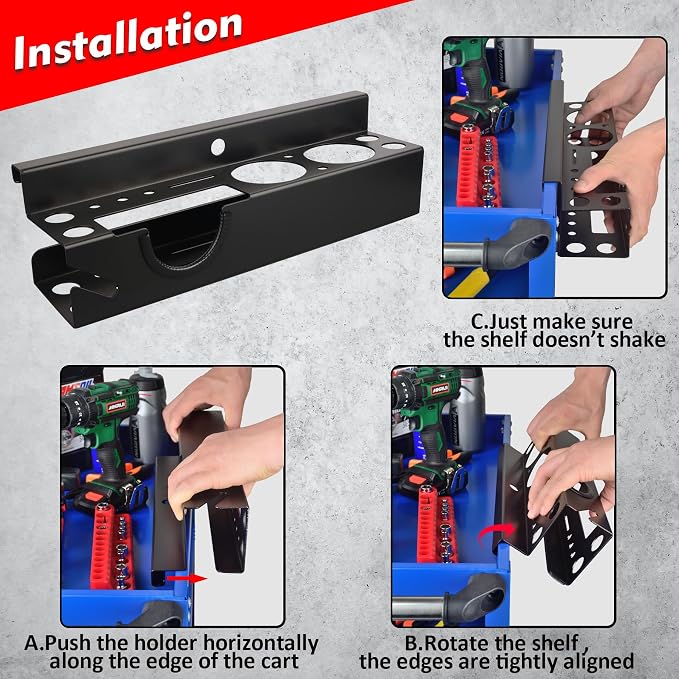MUTUACTOR Power Tool Organizer, Heavy Duty Drill Driver Angle Grinder Holder - Image 5